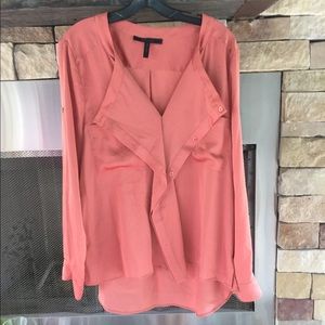 BCBG MaxAzria Large Peach Blouse